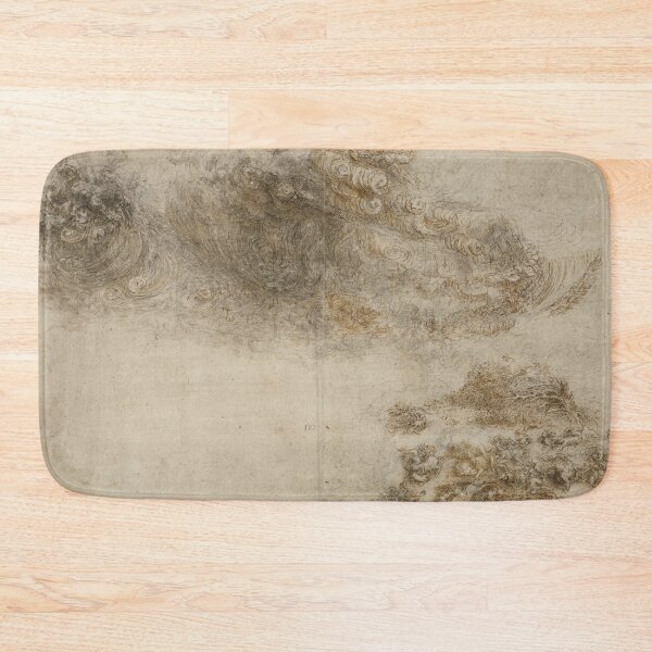 Item preview, A Tempest by Leonardo da Vinci Renaissance Storm Drawing Fine Art Print designed and sold by artofuniverse.