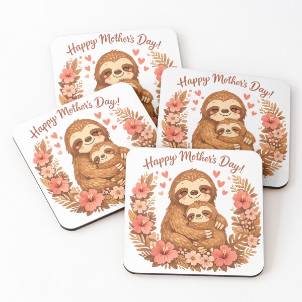 Item preview, Happy Mother’s Day Sloth Mom and Baby Gift designed and sold by Ora-kuro.