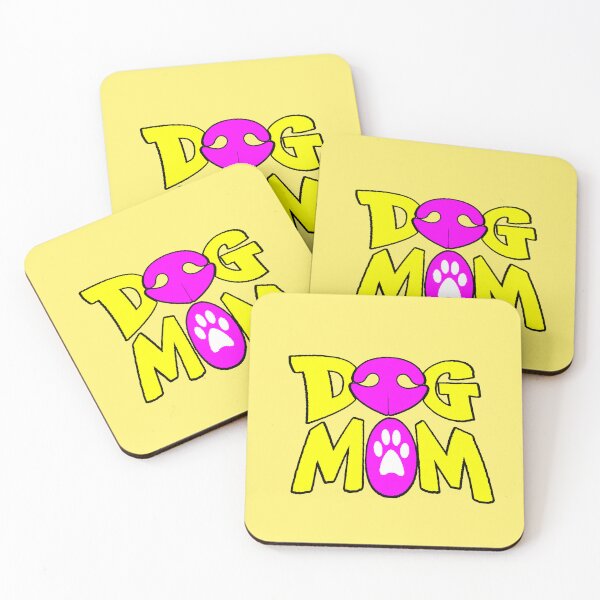 Item preview, Dog Mom, Canine Mother, Paw Print, Yellow Heart, Magenta designed and sold by AstronautMerch.