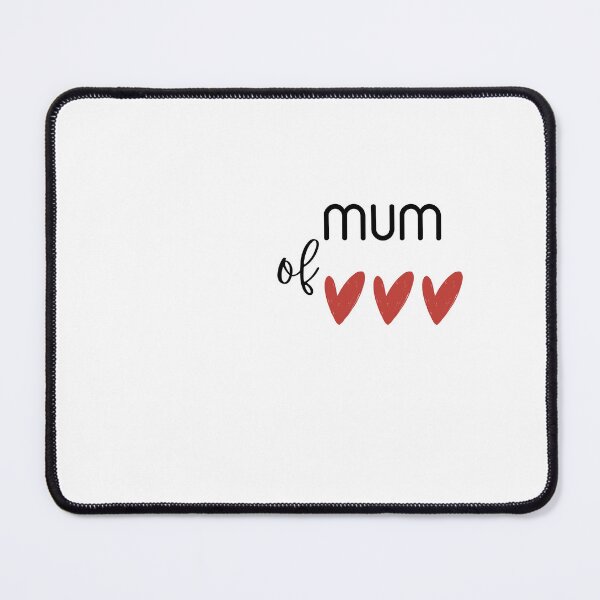 Item preview, Mum Of Three Hearts Cute Design designed and sold by VibeoCanvasShop.