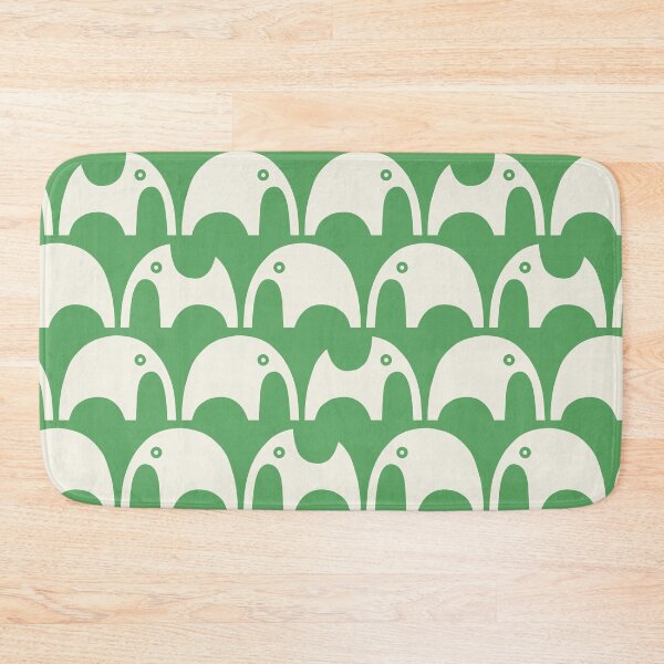 Item preview, playful elephants - green & cream designed and sold by Johanna Kindvall.