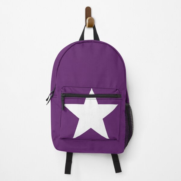 Item preview, Single WHITE STAR on an AUBERGINE PURPLE Background designed and sold by RachelMacht.