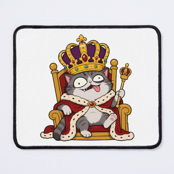 Item preview, Kawaii King Cat – His Majesty the Absolutely Unstable Feline designed and sold by Anteverse.