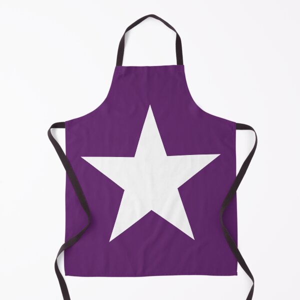 Item preview, Single WHITE STAR on an AUBERGINE PURPLE Background designed and sold by RachelMacht.