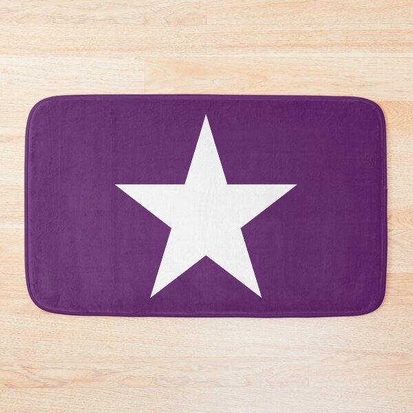 Item preview, Single WHITE STAR on an AUBERGINE PURPLE Background designed and sold by RachelMacht.