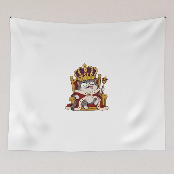 Item preview, Kawaii King Cat – His Majesty the Absolutely Unstable Feline designed and sold by Anteverse.