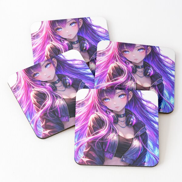 Item preview, Hypnotic Waifu – Neon Anime Girl You Can’t Ignore designed and sold by AnimDream .