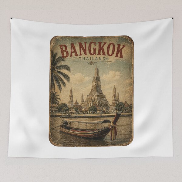 Item preview, Vintage Thailand Travel Gift For Travelers designed and sold by MiraAmiStudio.