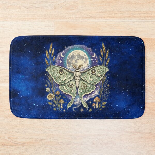Item preview, Luna Moth of the Cosmic Garden • Celestial Witchcraft Illustration designed and sold by MysticOzzy.