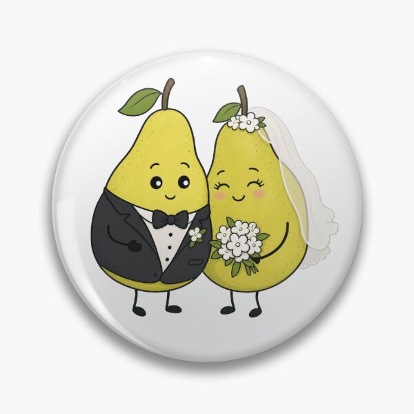 Item preview, Cute Pear Bride and Groom designed and sold by Na-q-sh.
