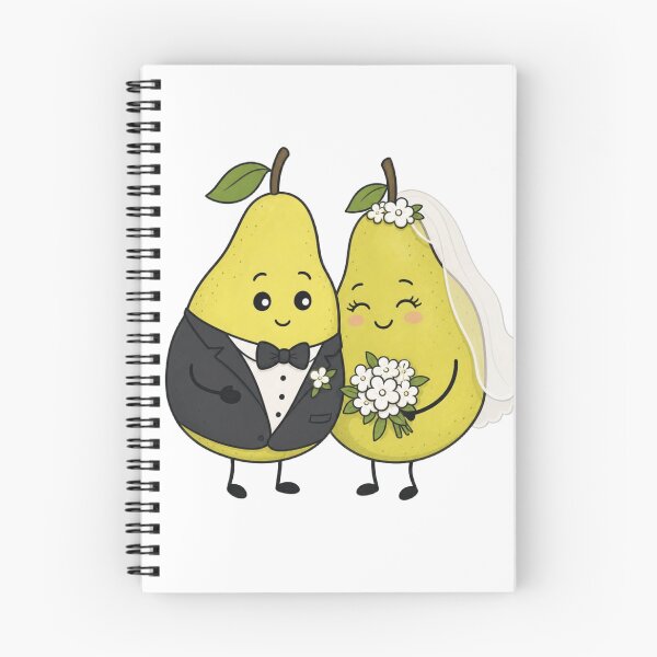 Item preview, Cute Pear Bride and Groom designed and sold by Na-q-sh.