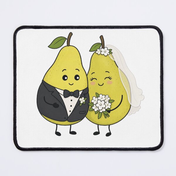 Item preview, Cute Pear Bride and Groom designed and sold by Na-q-sh.