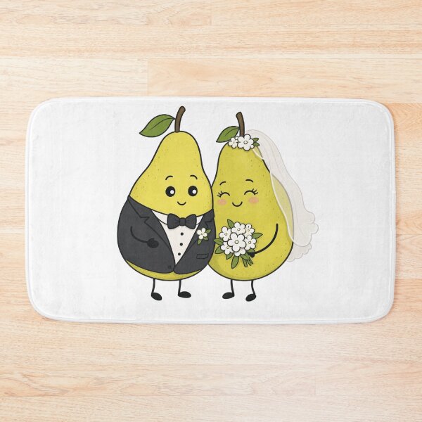 Item preview, Cute Pear Bride and Groom designed and sold by Na-q-sh.