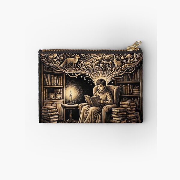 Item preview, Fictional World is Better – Vintage Fantasy Reading Illustration designed and sold by urbinet.