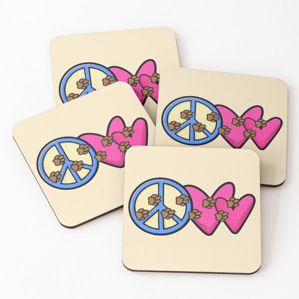Item preview, Peace, Love and Paws designed and sold by karakreatesherself.