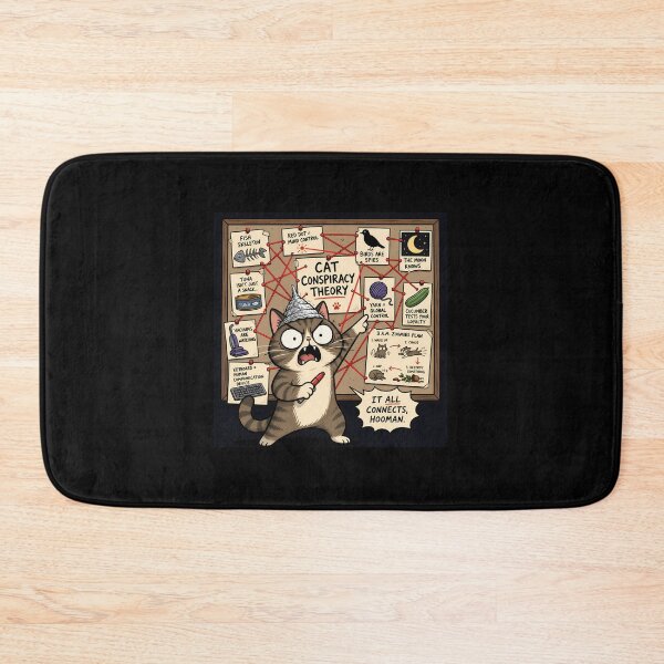 Item preview, Conspiracy Theorist Cat – Everything Is Connected, Human designed and sold by Anteverse.