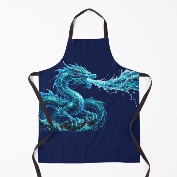 Item preview, Majestic Blue Water Dragon Sea Serpent Illustration designed and sold by Laaltex.
