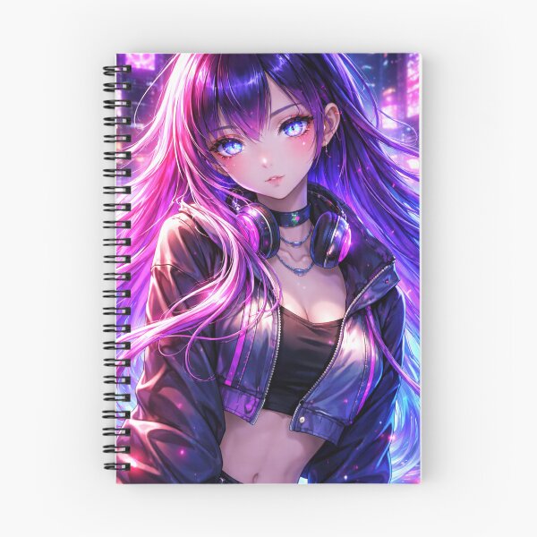 Item preview, Hypnotic Neon Anime Girl – Cyberpunk Waifu Aesthetic Glow designed and sold by AnimDream .