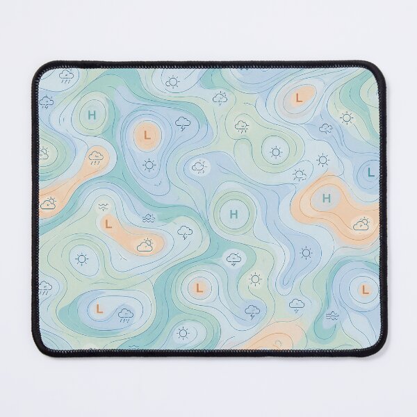 Item preview, Weather map data graphic - Duvet cover - Weather map: Lows and highs designed and sold by Kentala.