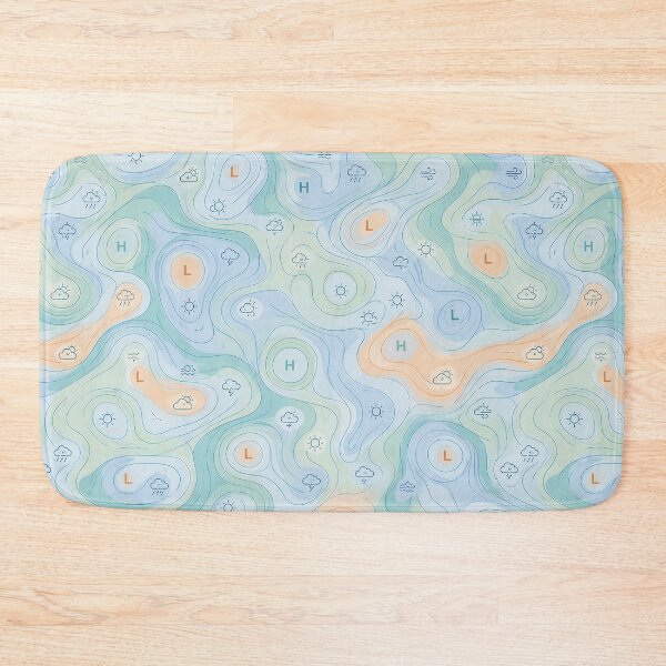 Item preview, Weather map data graphic - Duvet cover - Weather map: Lows and highs designed and sold by Kentala.