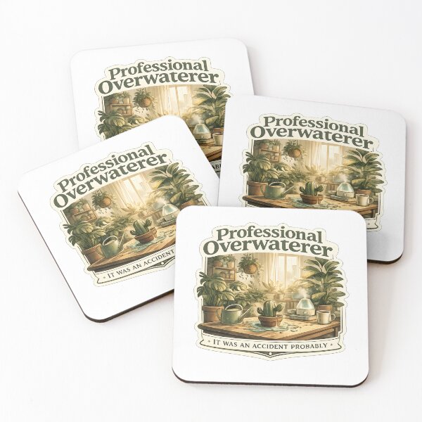 Item preview, Professional Overwaterer Funny Plant Parent Apartment Jungle Artwork designed and sold by StickyGuys.