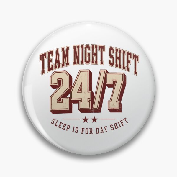 Item preview, Team Night Shift Nurse Shirt — Vintage Varsity Sleep Is For Day Shift Funny RN Gift designed and sold by Notecrea.