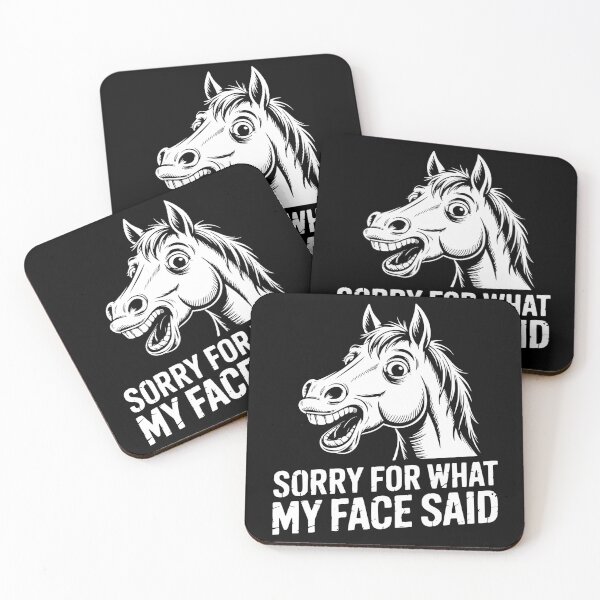 Item preview, Sorry For What My Face Said Horse designed and sold by theartfulaspie.