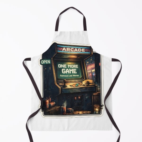 Item preview, One More Game Retro Arcade Gaming Aesthetic Late Night Gamer Artwork designed and sold by StickyGuys.