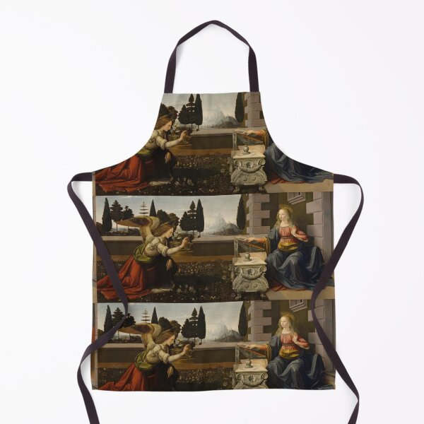 Item preview, The Annunciation by Leonardo da Vinci Renaissance Religious Fine Art Print designed and sold by artofuniverse.