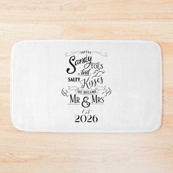 Item preview, With Sandy Toes and Salty Kisses We Became Mr and Mrs Est 2026 designed and sold by CreativeEmpires.