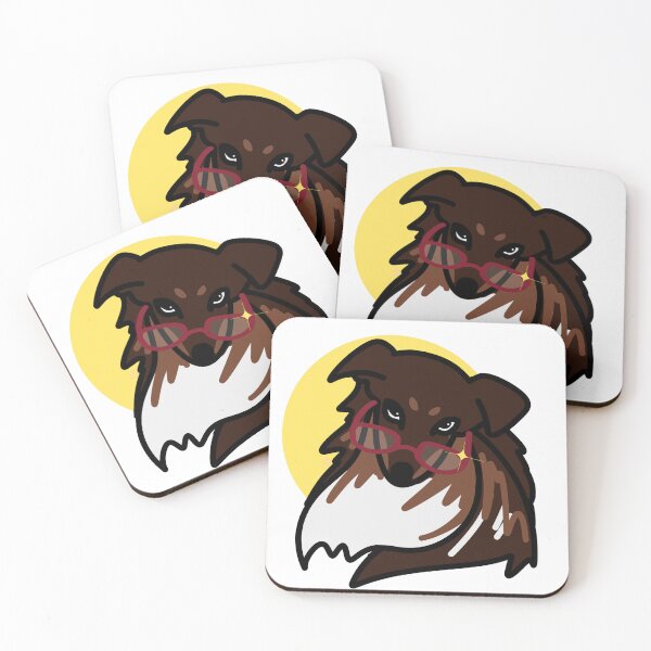 Artikelvorschau, Smug Dog with Glasses – Cute Confident Cartoon Dog entworfen und verkauft von Sumpfmaus.