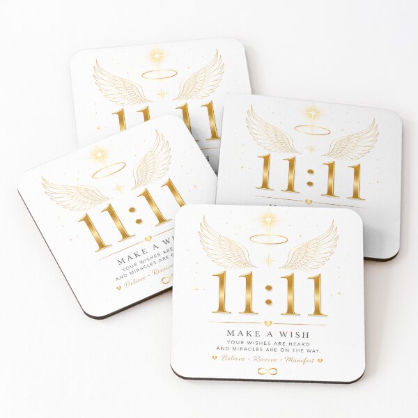 Item preview, Minimal Angel Number 11:11 Make A Wish designed and sold by HiteshArt111.