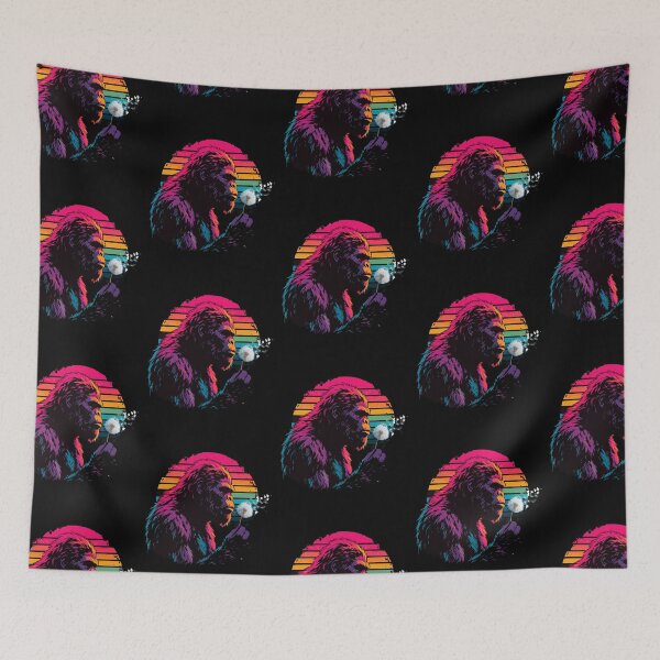 Item preview, Bigfoot with Dandelion Retro Style Animal designed and sold by FreeArt2.