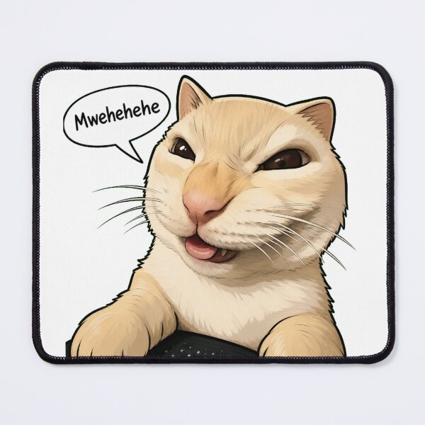 Item preview, Mwehehehe Cat designed and sold by Unpredictable Fat Cat.