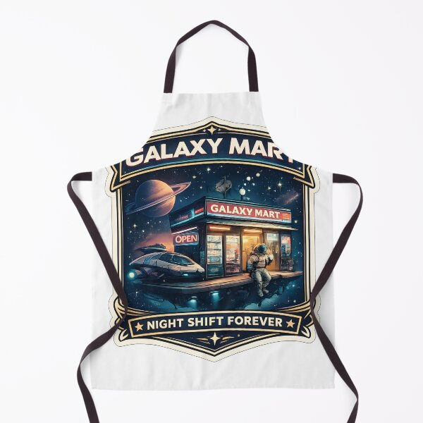 Item preview, Galaxy Mart Retro Futuristic Space Store Vaporwave Aesthetic Night Shift Artwork designed and sold by StickyGuys.