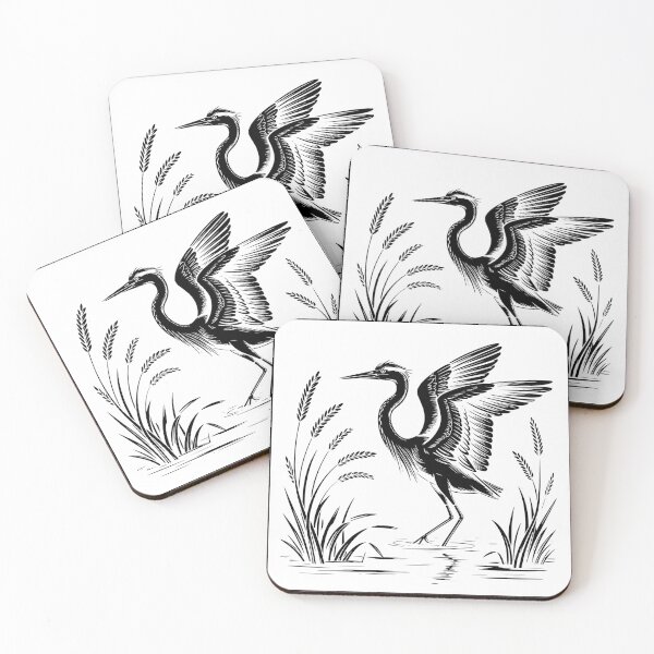 Item preview, Vintage Heron Nature Illustration designed and sold by theartfulaspie.