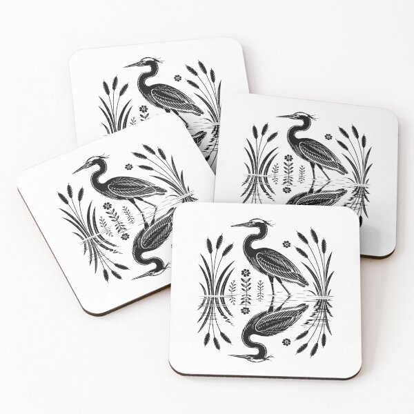 Item preview, Vintage Heron Nature Illustration designed and sold by theartfulaspie.