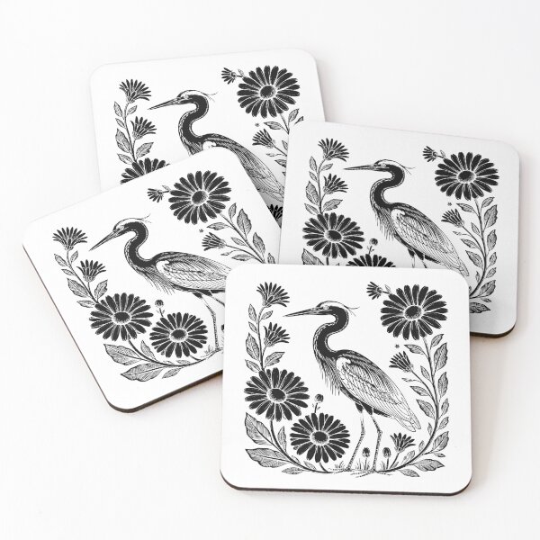Item preview, Vintage Heron Nature Illustration designed and sold by theartfulaspie.