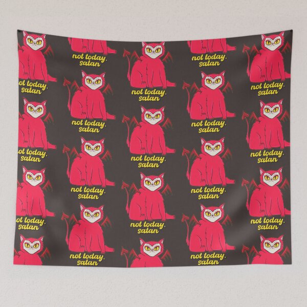 Item preview, not today, satan - devil cat designed and sold by crestfallenmermaid.