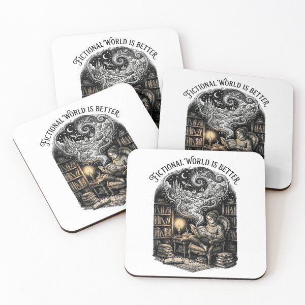 Item preview, Fictional World is Better Vintage Reading Sci-Fi Illustration designed and sold by urbinet.