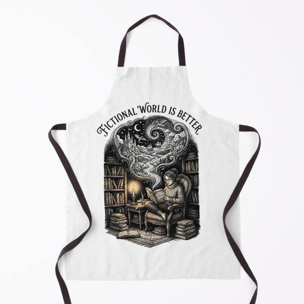 Item preview, Fictional World is Better Vintage Reading Sci-Fi Illustration designed and sold by urbinet.