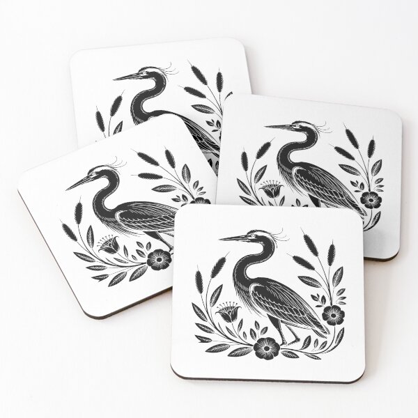 Item preview, Vintage Heron Nature Illustration designed and sold by theartfulaspie.