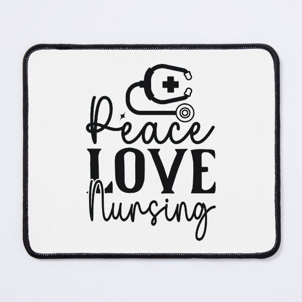 Item preview, Peace Love Nursing - Retro Aesthetic Medical Professional Life Gift designed and sold by FuzionRaptor.