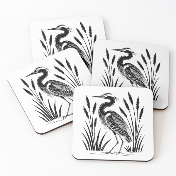Item preview, Vintage Heron Nature Illustration designed and sold by theartfulaspie.