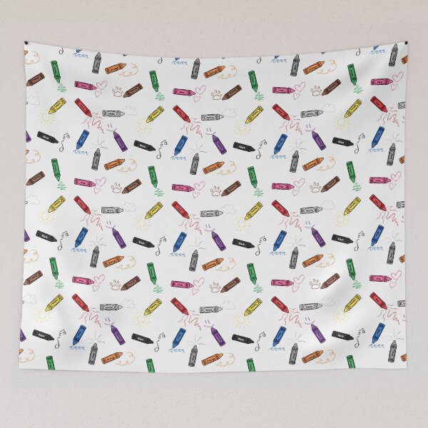 Item preview, Crayon Pattern - Colorful Crayon Doodles, Color Learning designed and sold by DragonsHoard07.