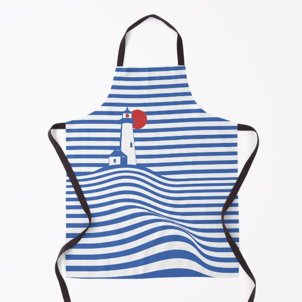 Item preview, Optical illusion lighthouse - Minimalism waves designed and sold by DigitalPartisan.