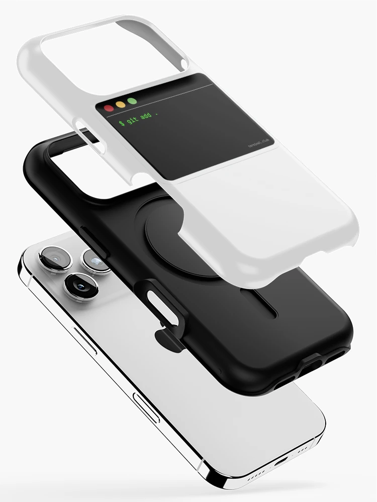 Thumbnail 2 of 4, iPhone Case, git add . – Minimal Developer Command designed and sold by TerminalClub.