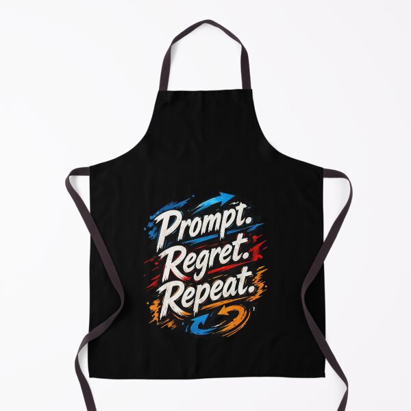Item preview, Prompt Regret Repeat Funny AI Humor designed and sold by FreeArt2.