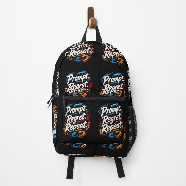 Item preview, Prompt Regret Repeat Funny AI Humor designed and sold by FreeArt2.