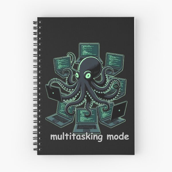 Item preview, Octopus Programmer Multitasking Mode | Funny Developer Gift designed and sold by NUVYStudio.